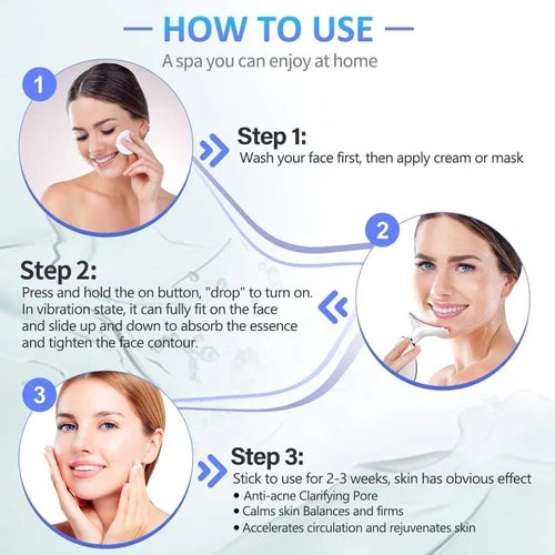 GlowLift Neck & Face LED Massager – 7 Color Light Therapy